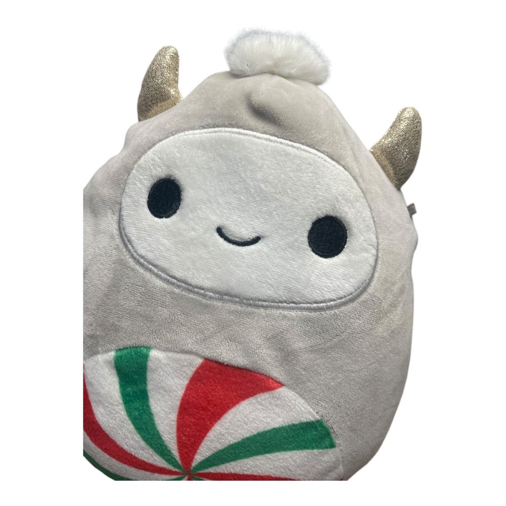 Squishmallows‎ Original Bigfoot Benny Plush Peppermint Candy Holiday Edition